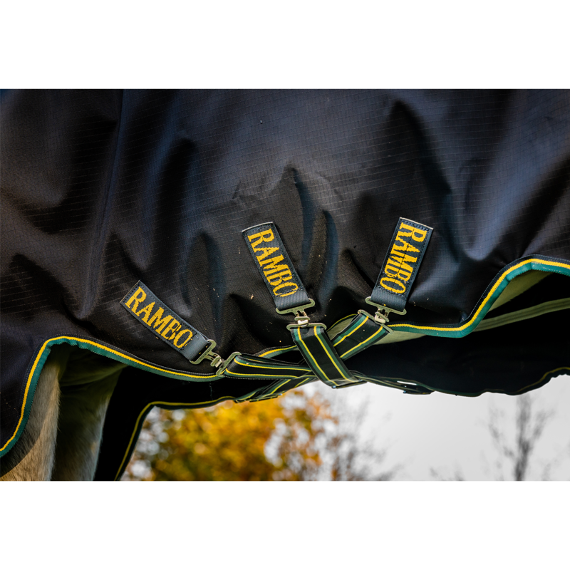 Horseware Rambo Duo Force 2.0 Turnout Rug Bundle - Navy/Teal-8